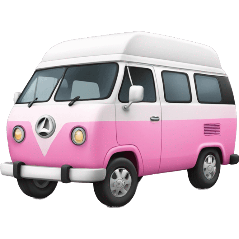 Pink camper van emoji