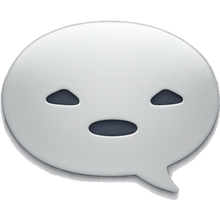 empty dialog bubble emoji