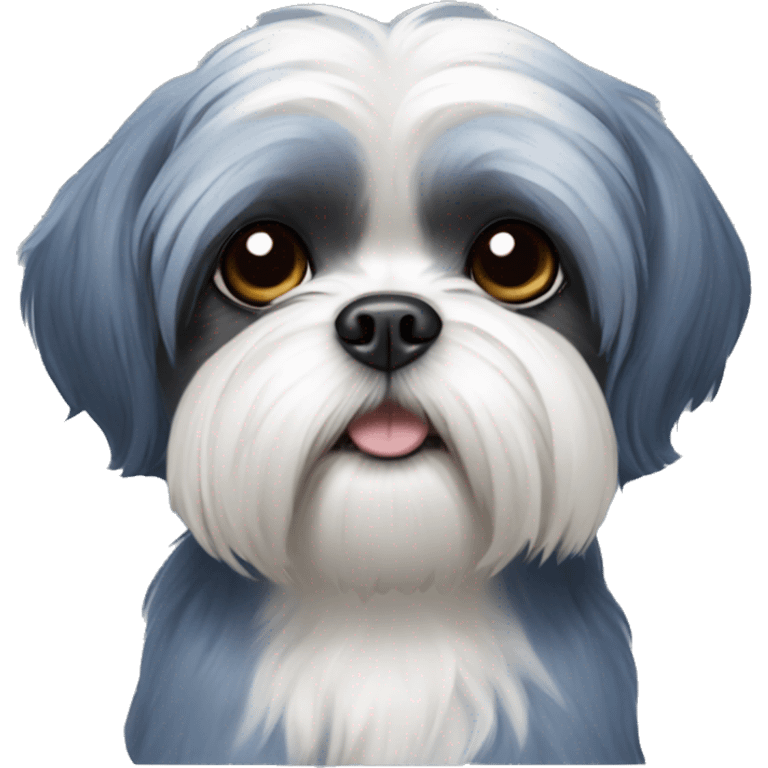 Blue shih tzu emoji