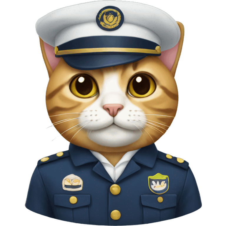 cat in a uniform emoji