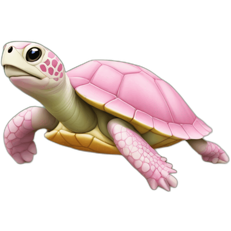 Tortue rose emoji