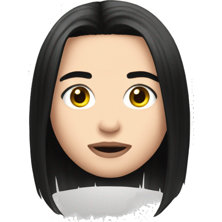 Billie eilish black hair  emoji