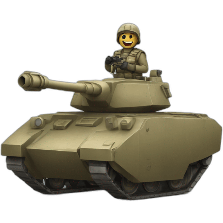 Hiler on a tank emoji