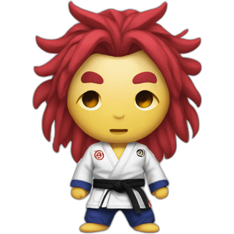 Oni wearing Jiu-Jitsu gi emoji