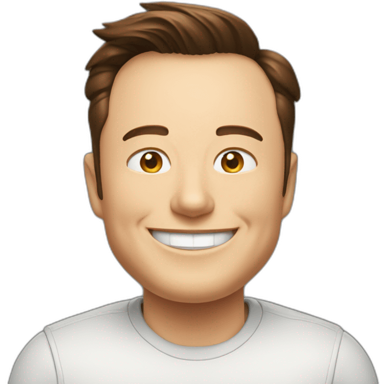 elon musk grinning emoji