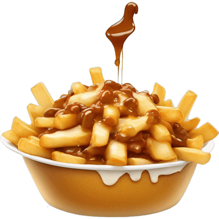 Poutine qui mange une poutine  emoji