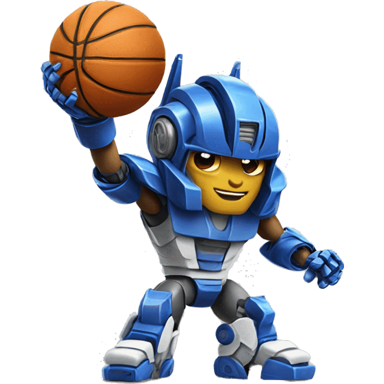 Transformer playing basketball  emoji