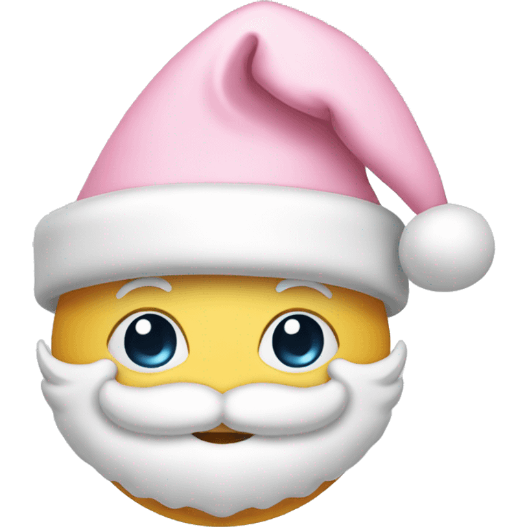 light pink santa hat emoji