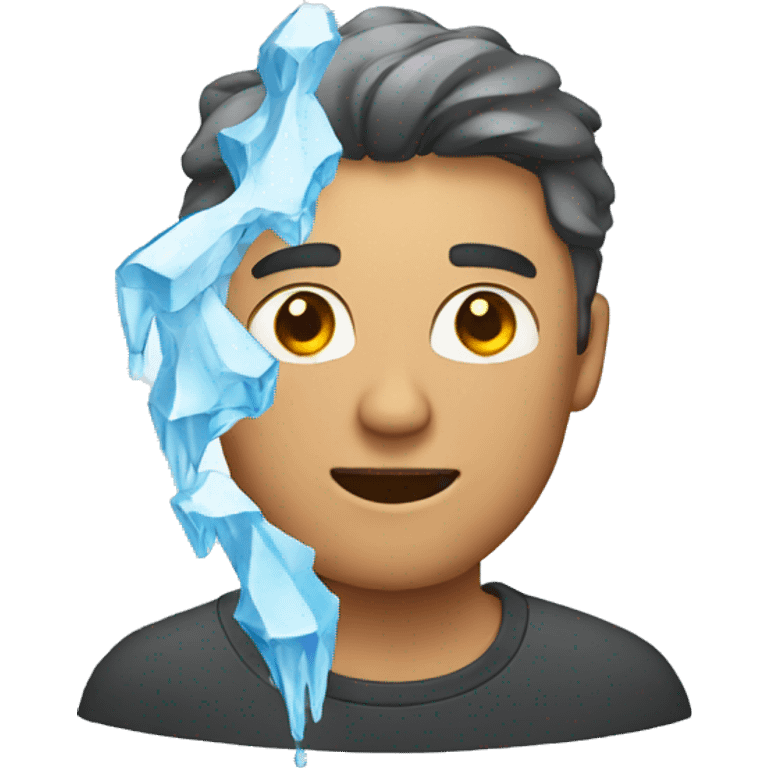 guy with ice on him emoji