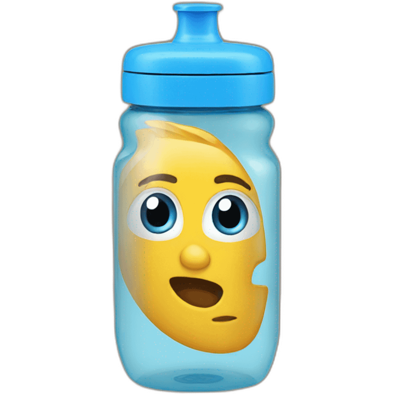 Blueb water bottle  emoji