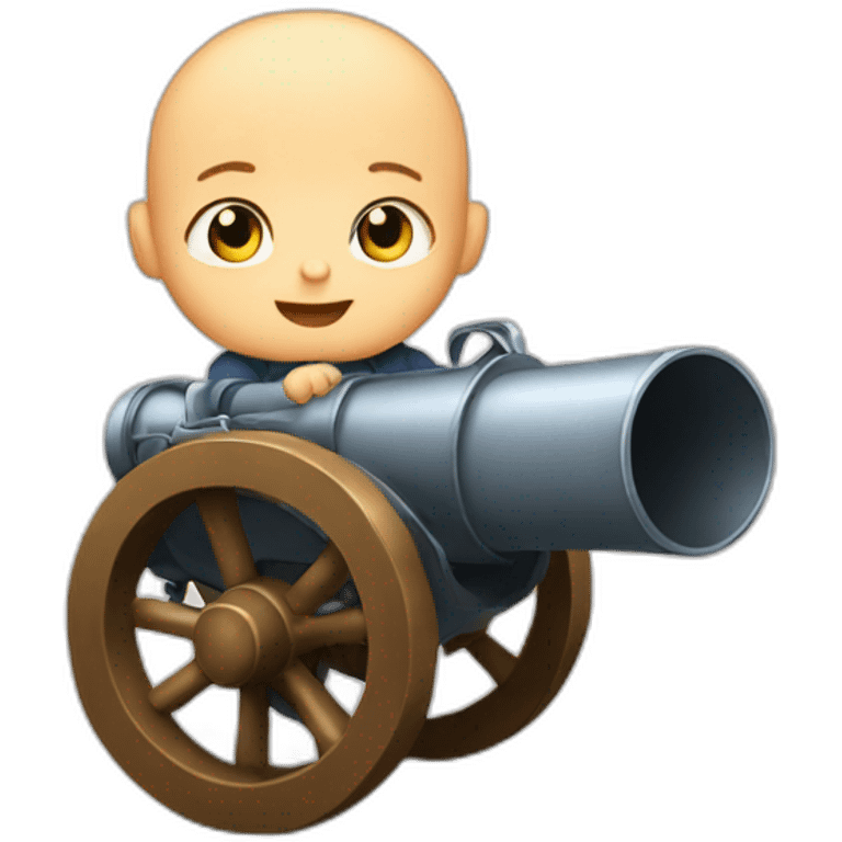 baby shot out of a cannon emoji