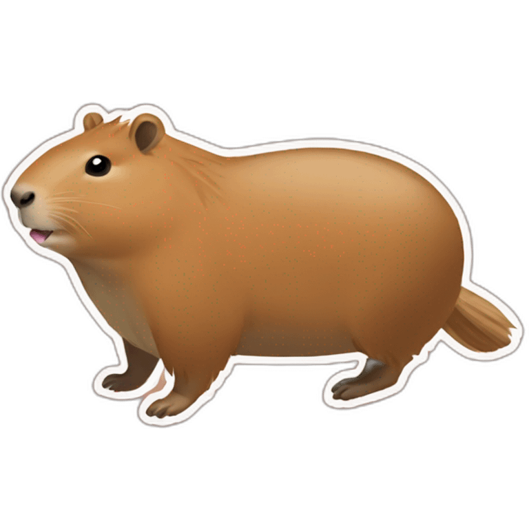 capybara buvant une bière emoji