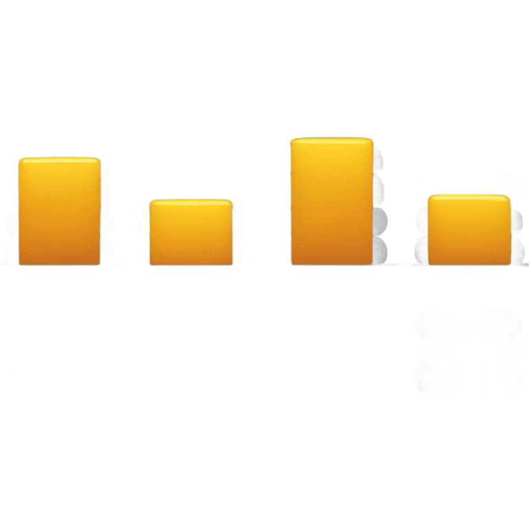 column chart with 3 columns. smaller to bigger emoji