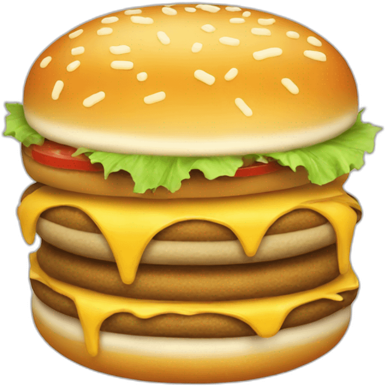 frosted quadruple cheeseburger emoji