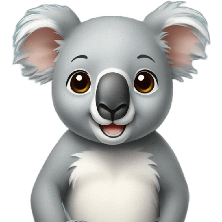 koala say hello emoji