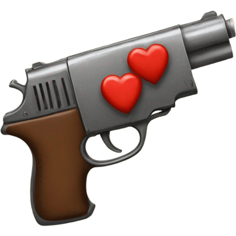 Heart gun emoji