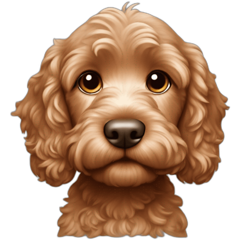 Reddish light brown cockapoo puppy emoji