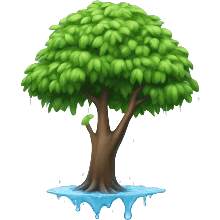 tree can lean when it is wet emoji