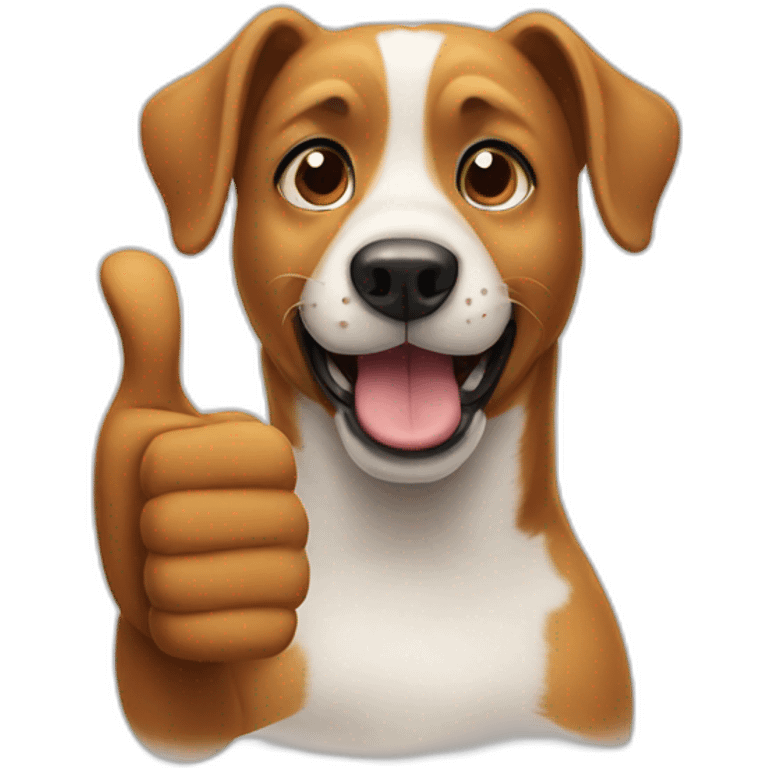 dog thumbs up emoji