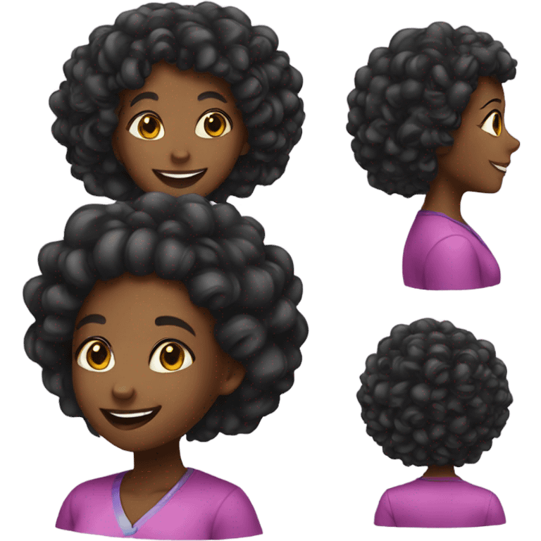 Congratulations black girl emoji