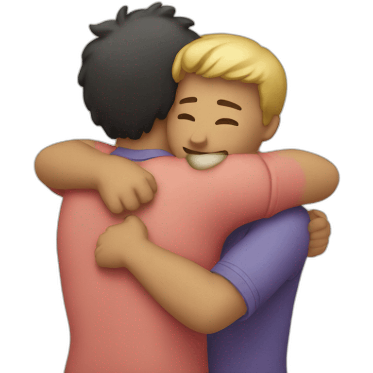 Friendly hug emoji