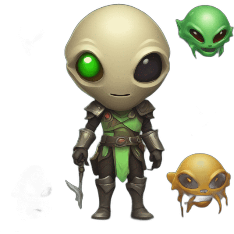 alien roguelike rpg style inspired by hearthstone emoji