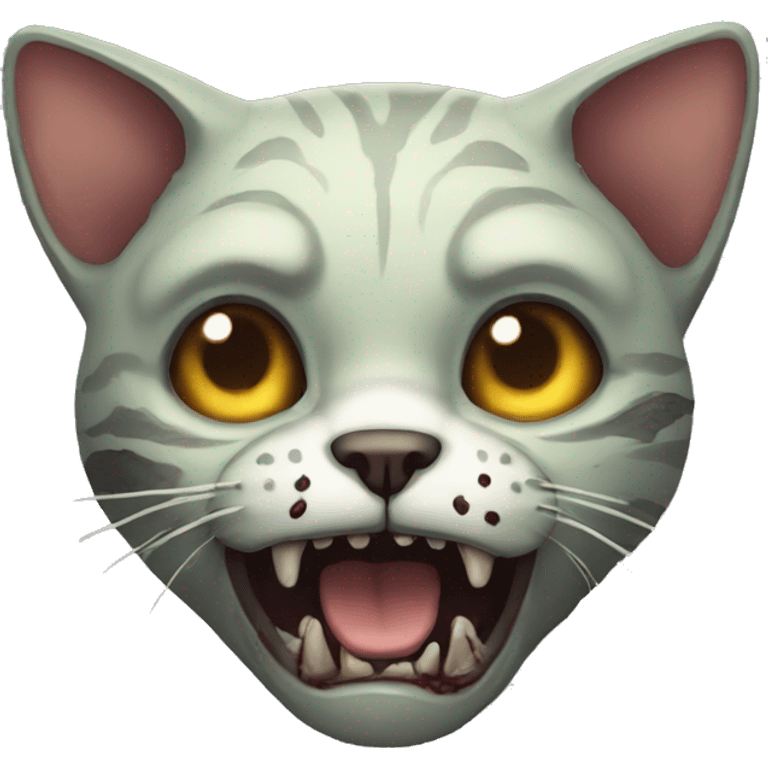 Cat zombie emoji