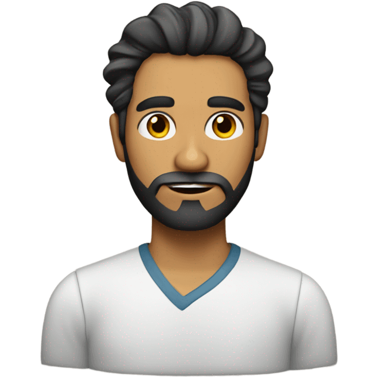 hispanic man with a beard and twist emoji