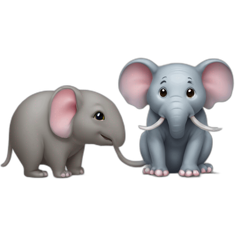 Un rat and éléphant emoji