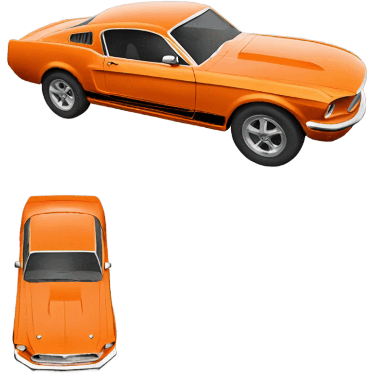 Ford-Mustang-mache-Orange 29 emoji