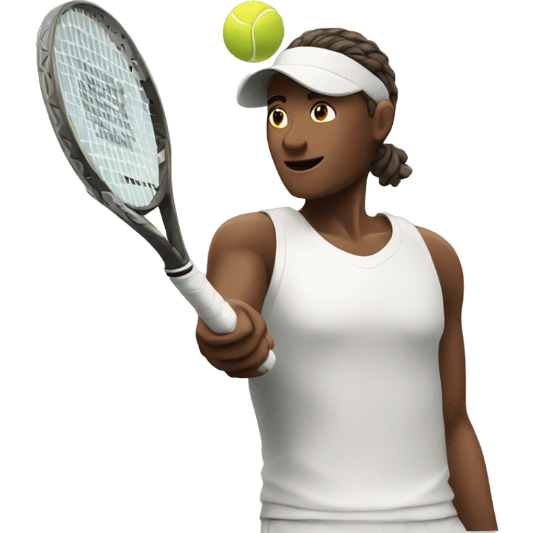 tennis player serve emoji