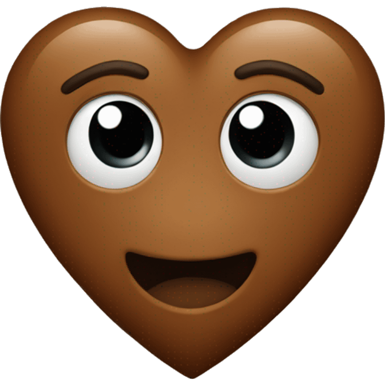 Brown heart emoji