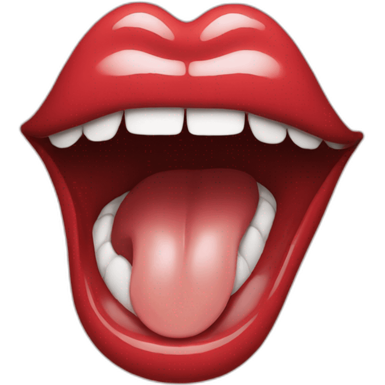 bouche rolling stones emoji