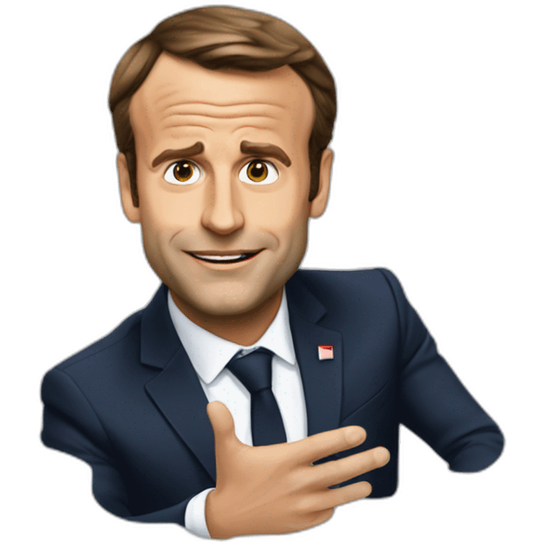 Macron qui fait caca emoji