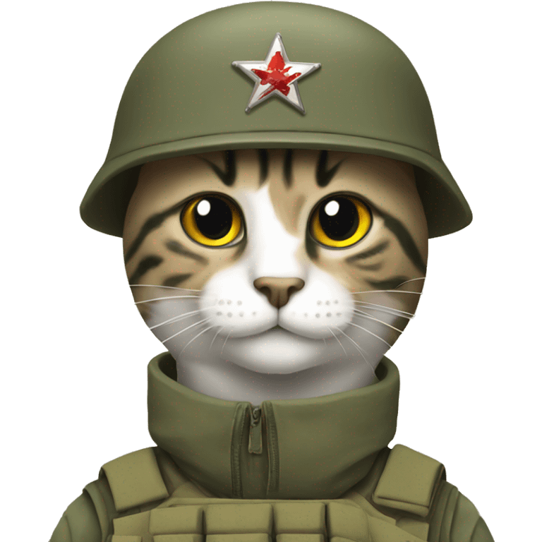 solider cat emoji