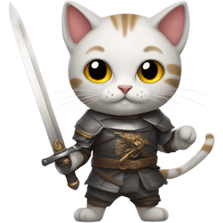 cat with a sword  emoji