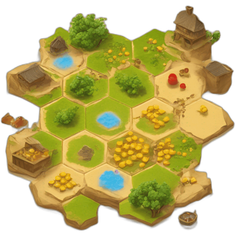 Catan boardgame emoji