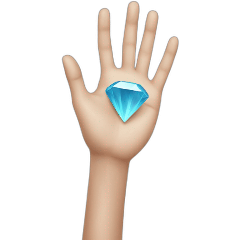 Hand making diamond shape emoji