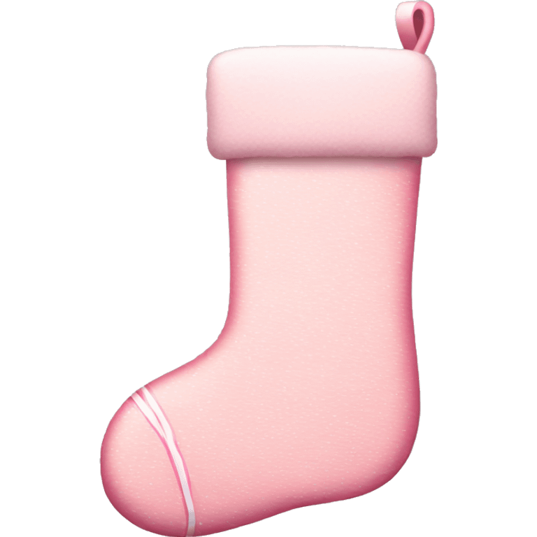  light pink Christmas stocking emoji