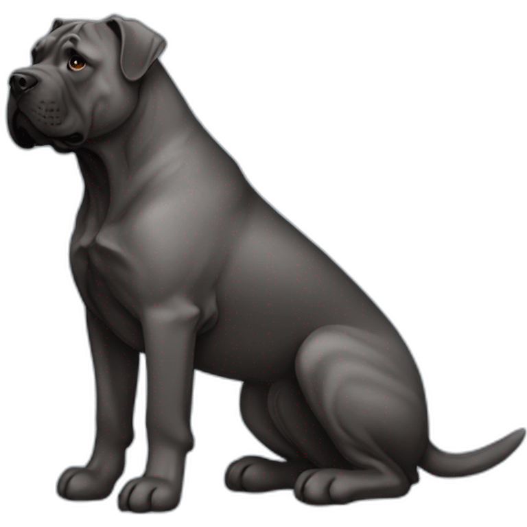 dog Cane Corso in profile emoji