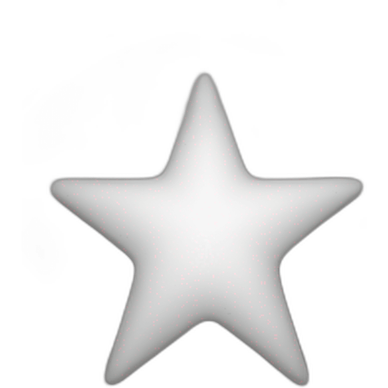 Star Black and white emoji