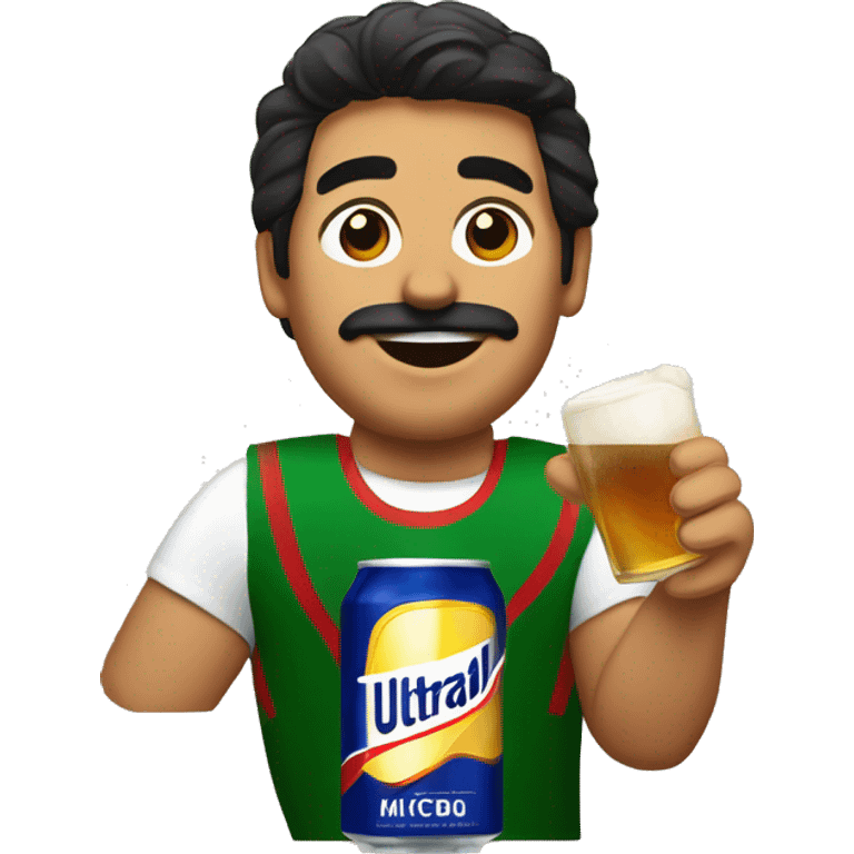 Mexican drinking a Michelob ultra  emoji