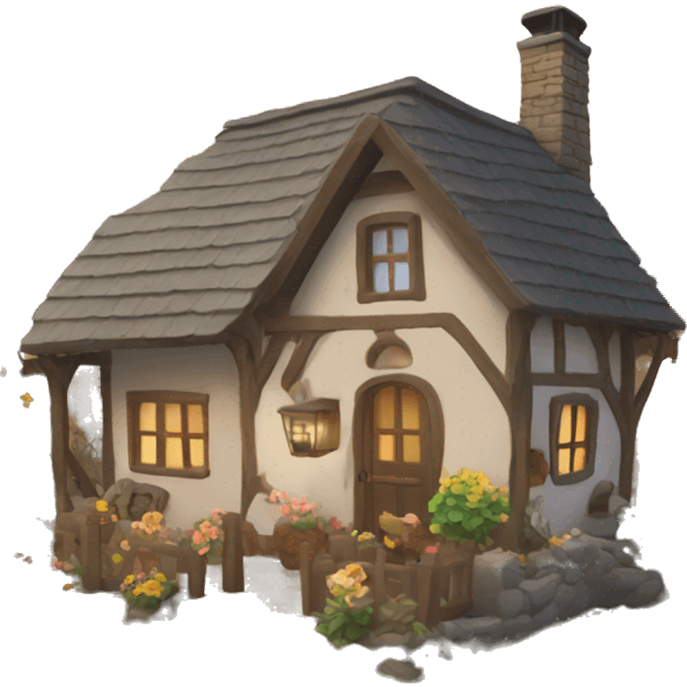 Cozy cottage emoji