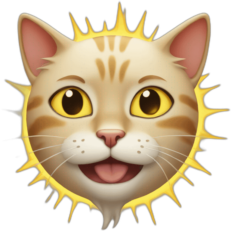 cat cry sun emoji