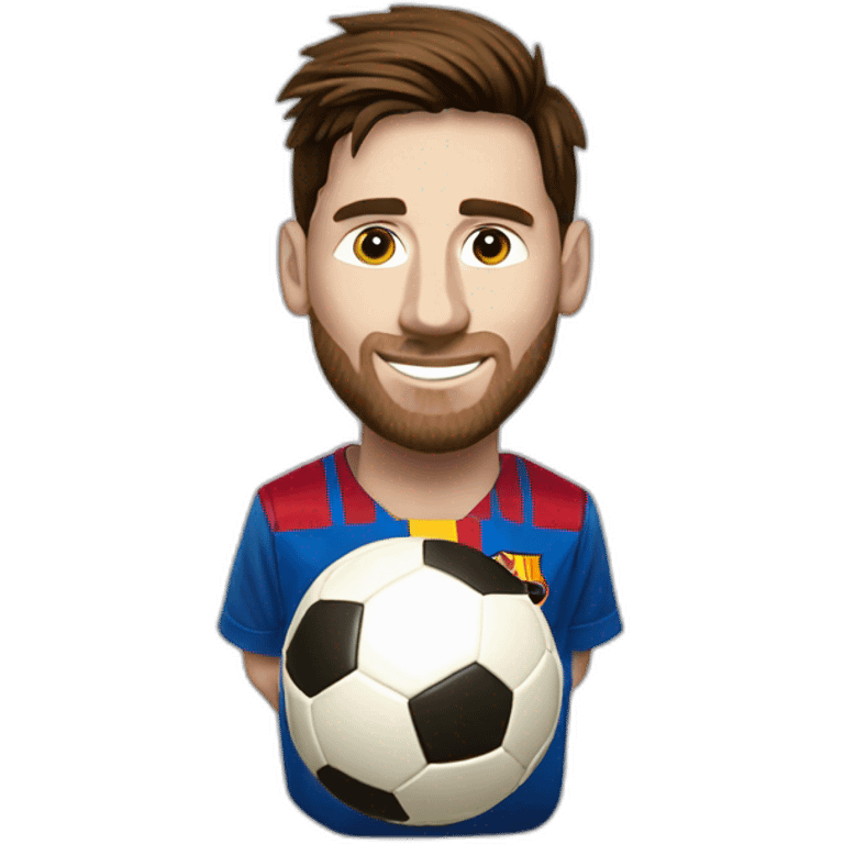 Messi vole un ballon d’or  emoji