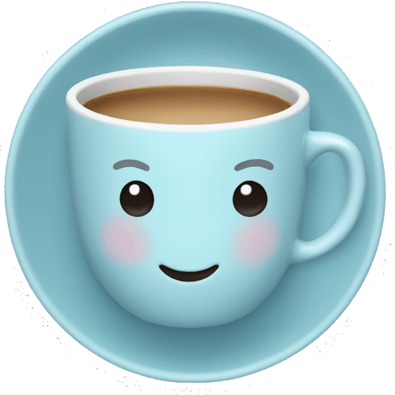 Light blue espresso cup emoji