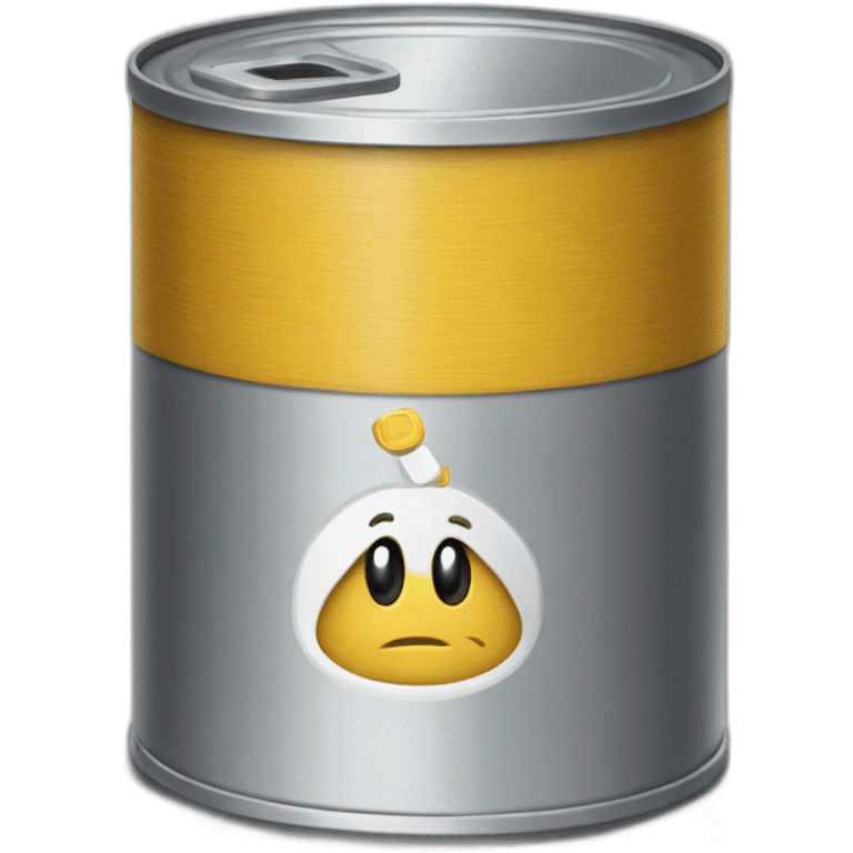 A tin can calling someonae on the phone  emoji