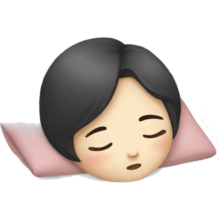 korean girl sleeping emoji