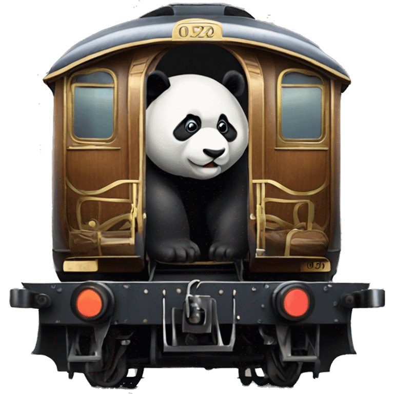 orient express with a panda on it emoji