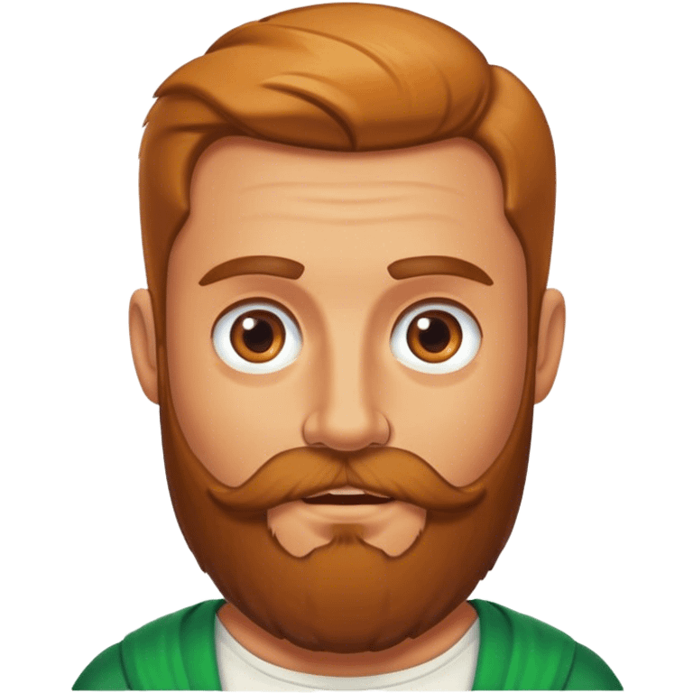 Mad Irish man half body emoji